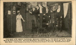 Phyllis and "The Trinity" in "When we Were Twenty One" Theatre Postcard Postcard