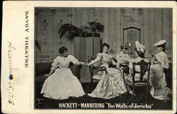 Hackett and Mannering at the Savoy Theatre Postcard