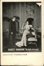 Hackett and Mannering, "The Walls of Jericho" Postcard