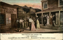 Scene from the Great American Play,"THE VIRGINIAN" Postcard