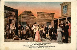 Scene From the Great American Play "The Virginian." Postcard