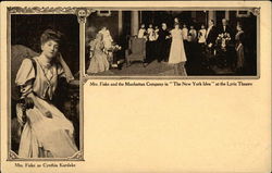 Mrs. Fiske Postcard