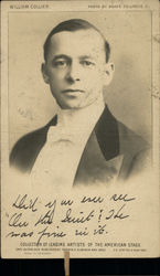 William Collier Actors Postcard Postcard