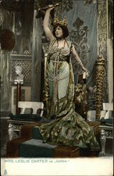 Mrs. Leslie Carter as Adrea Actresses Postcard Postcard