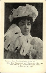 Miss Fay Templeton in "Forty-Five Minutes From Broadway" at the Montauk Actresses Postcard Postcard