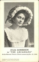 Julia Sanderson in "The Arcadians" Postcard