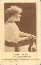 Rose Stahl in "Maggie Pepper" Actresses Postcard Postcard