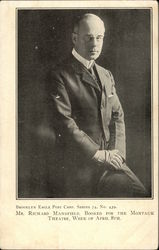 Mr. Richard Mansfield. Booked for the Montauk Theatre, Week of April 8th. Actors Postcard Postcard