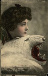 Beauty and the Beast - Evelyn Nesbit Postcard