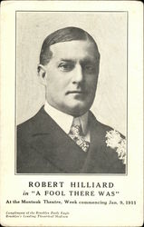 Robert Hilliard in "A Fool There Was" Actors Postcard Postcard