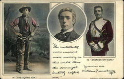 William Faversham in "The Squaw Man" and in "Brother Officers" Actors Postcard Postcard