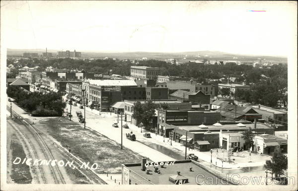 View Of Town Dickinson Nd 