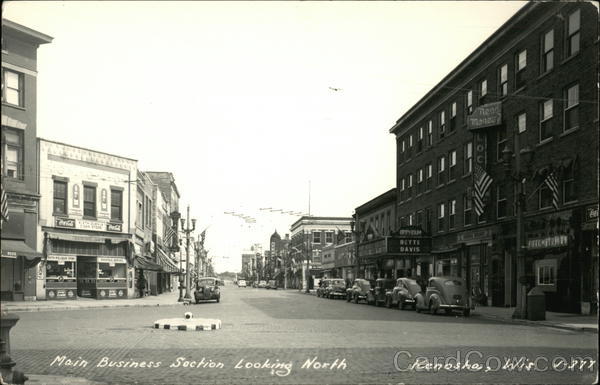 Main Business Section Looking North Kenosha, WI