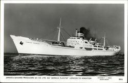 Jamaica Banana Producers S/S Co. Ltd. M.V. "Jamaica Planter" Boats, Ships Postcard Postcard