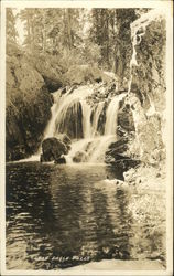 Gray Eagle Falls, Gray Eagle Lodge Graeagle, CA Postcard Postcard