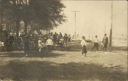 Families in Park on 5th Avenue Postcard Postcard