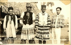 Seminole Indian Medicine Men & Chief Cora Osceola Postcard