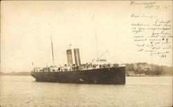 Early 20th century ship Postcard