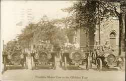 Franklin Motor Cars in the Glidden Tour Postcard