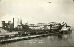 Rouge Plant Docks, Ford Motor Company Postcard