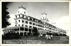 Original section and one of the additions of The Wentworth-by-the-sea Postcard