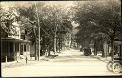 View of Residential Street Postcard