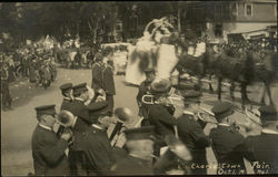 Band playing for the parade during Charlestown Fair, Oct. 1, 1914 Massachusetts Postcard Postcard