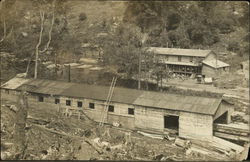 View of Train Shed Railroad (Scenic) Postcard Postcard