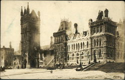 Canadian House of Commons Fire 1916 Ottawa, ON Canada Ontario Postcard Postcard