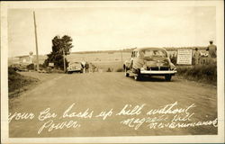 Magnetic Hill: Your Car Back Up Hill without Power Moncton, NB Canada New Brunswick Postcard Postcard