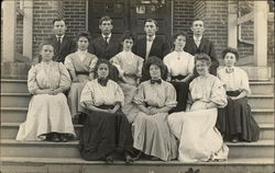 People on Porch Postcard