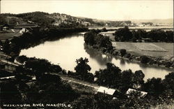 Muskingum River Postcard