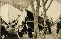 Lutheran Church after water works disaster in 1909 Parkersburg, WV Postcard Postcard