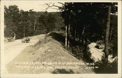 U curve, Laurel Mt., U.S. 50, west of Macomber, W.Va. Postcard