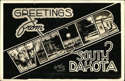 Greetings from Winner, South Dakota Postcard Postcard