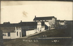 Street Scene Vivian, SD Postcard Postcard