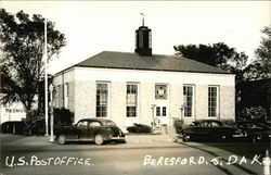 Street View of US Post Office Beresford, SD Postcard Postcard