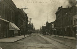 Street Scene Eau Claire, WI Postcard Postcard