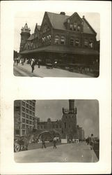 Photo or Railroad Depot Postcard