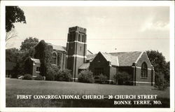 First Congregational Church - 20 Church Street Bonne Terre, MO Postcard Postcard