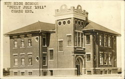 New High School Chase, KS Postcard Postcard