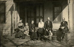 Photographic portrait of a family Postcard