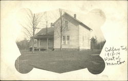 Photograph of a house in 1913-1914, Colfax Township Manton, MI Postcard Postcard