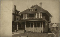 Photo of new house at 161 Connecticut Avenue in 1909 Detroit, MI Postcard Postcard