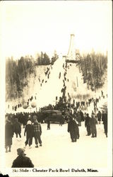 Chester Park Bowl - Ski Slide Duluth, MN Postcard Postcard