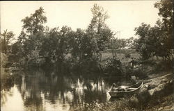 Pond Scene Alexandria, MN Postcard Postcard