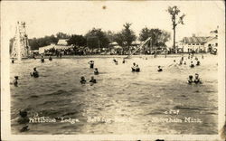 Pettibone Lodge - Bathing Beach Shoreham, MN Postcard Postcard