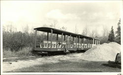 In the trolley rail yard Postcard