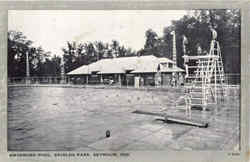 Swimming Pool, Shields Park Postcard