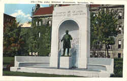 The John Mitchell Monument Postcard